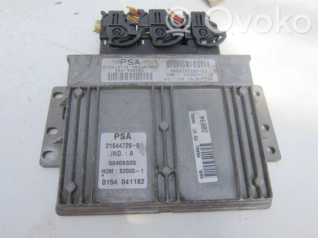 Engine control unit/module   9641338980,9632727280,216447298