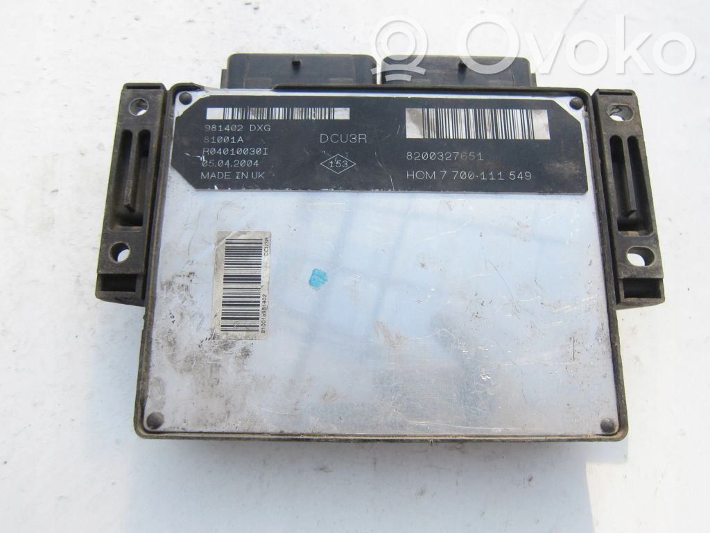 Renault Kangoo I Engine control unit/module 