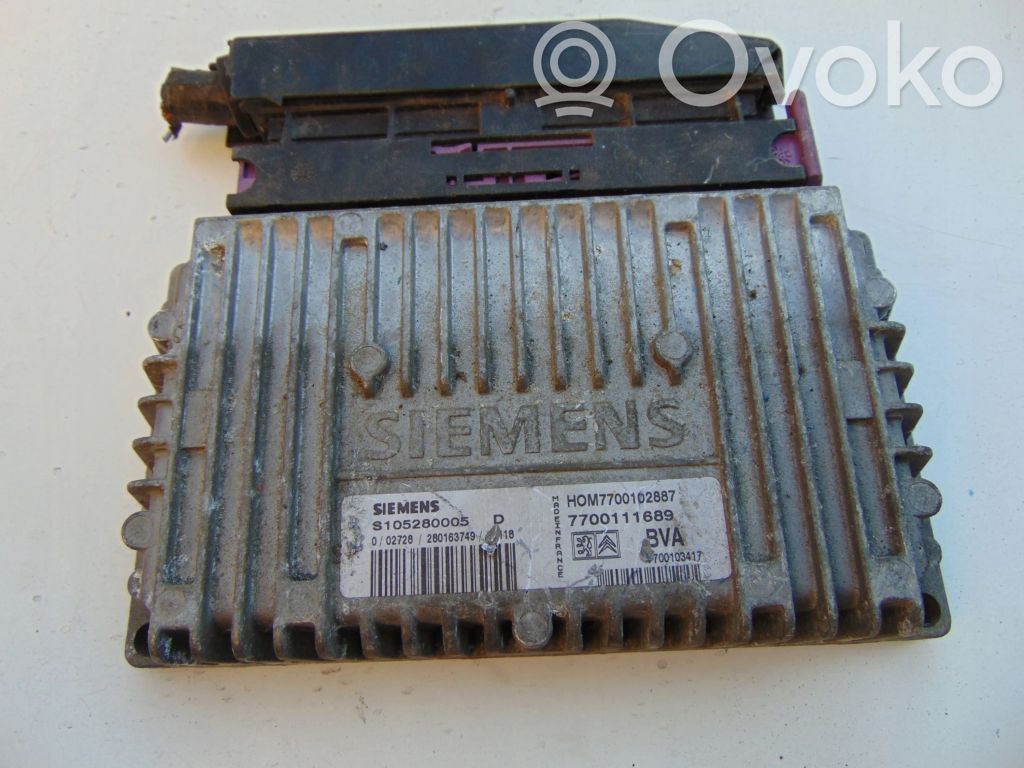 Engine control unit/module   7700102887