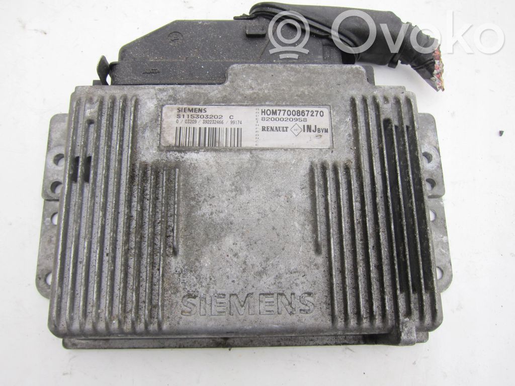 Renault Clio II Engine control unit/module 