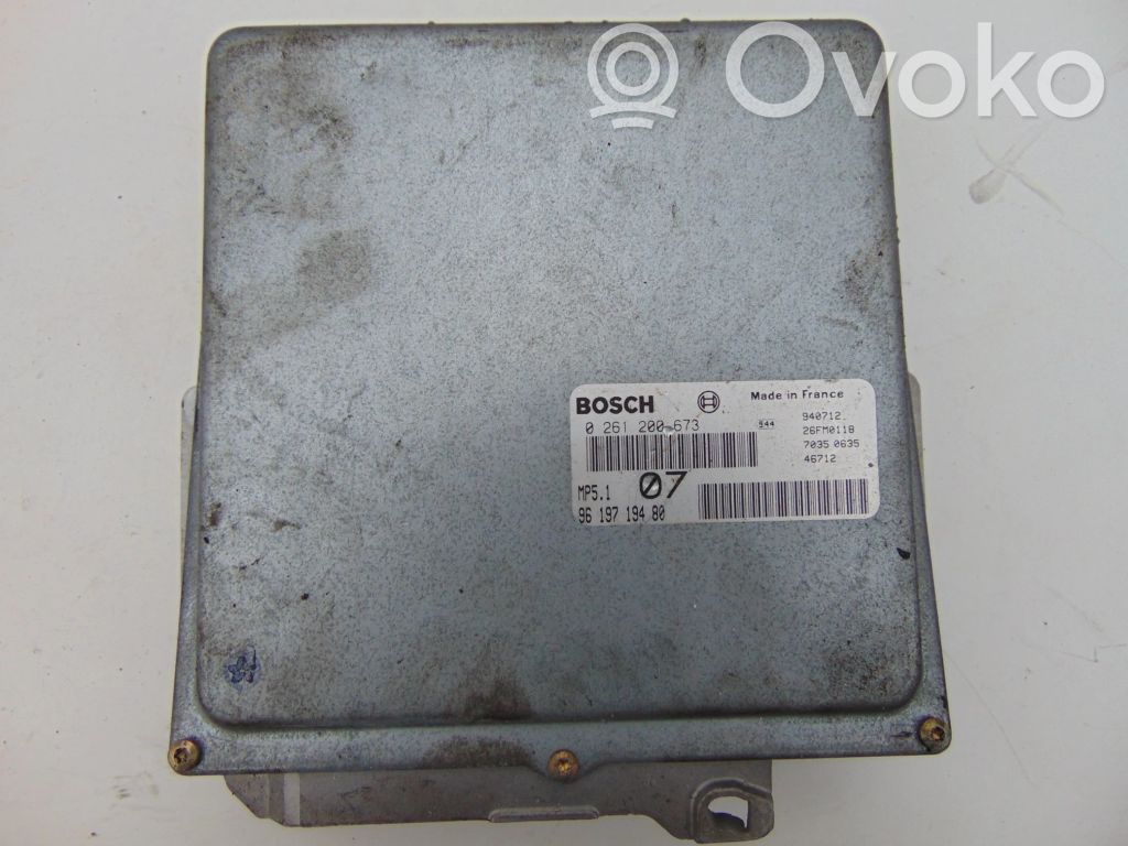 Engine control unit/module   9619719480,0261200673