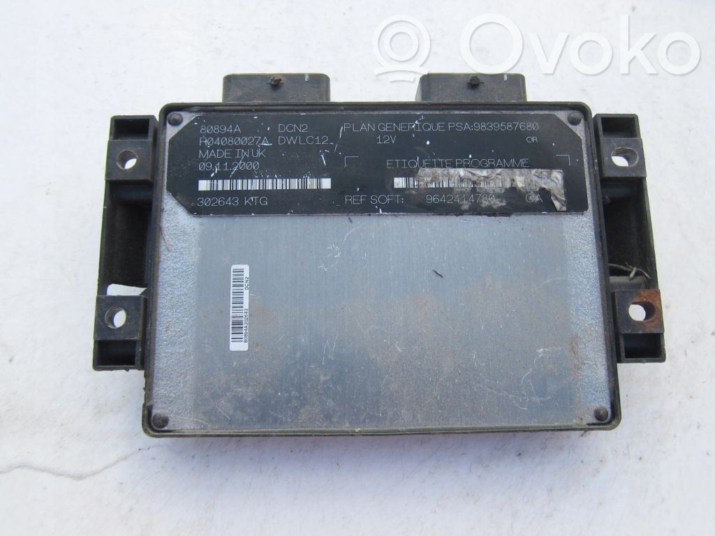 Engine control unit/module   9839587680