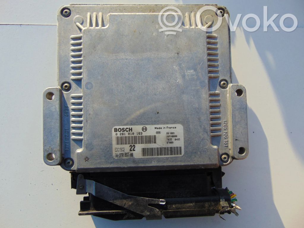 Engine control unit/module   9637089780,0281010163