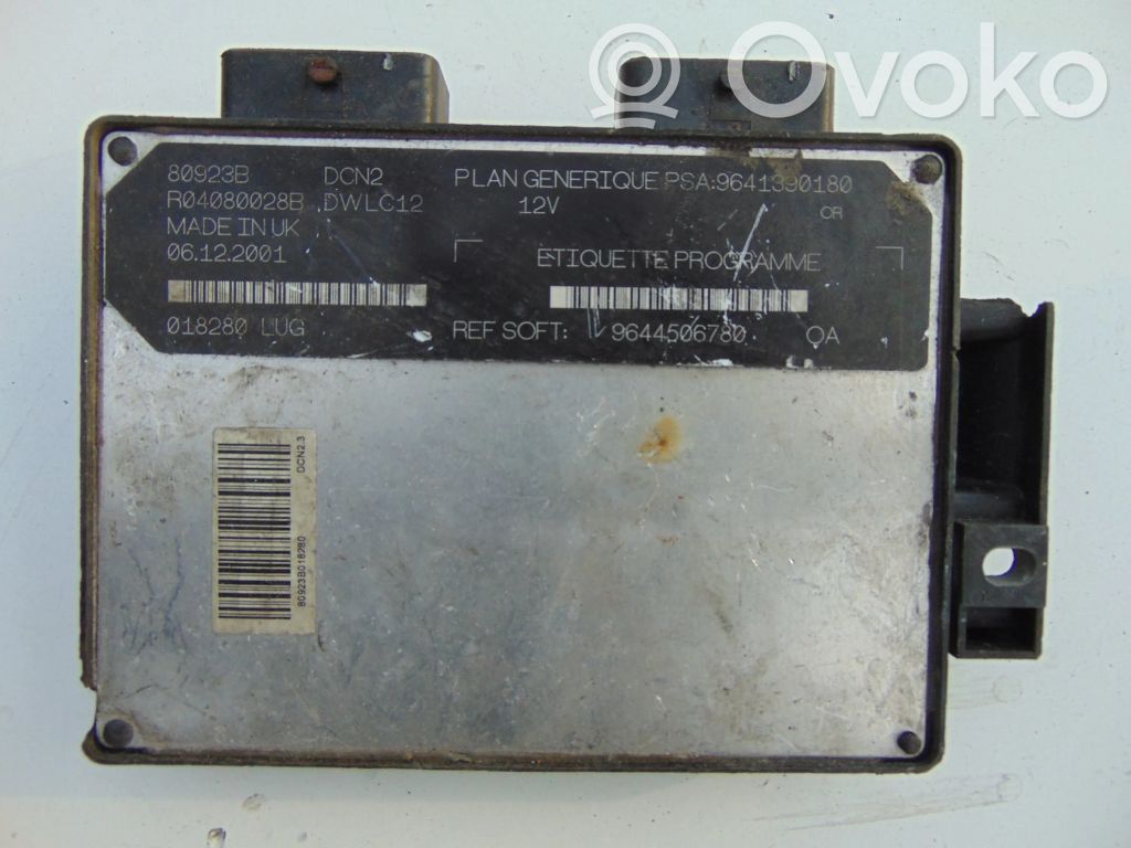 Peugeot Partner Engine control unit/module 
