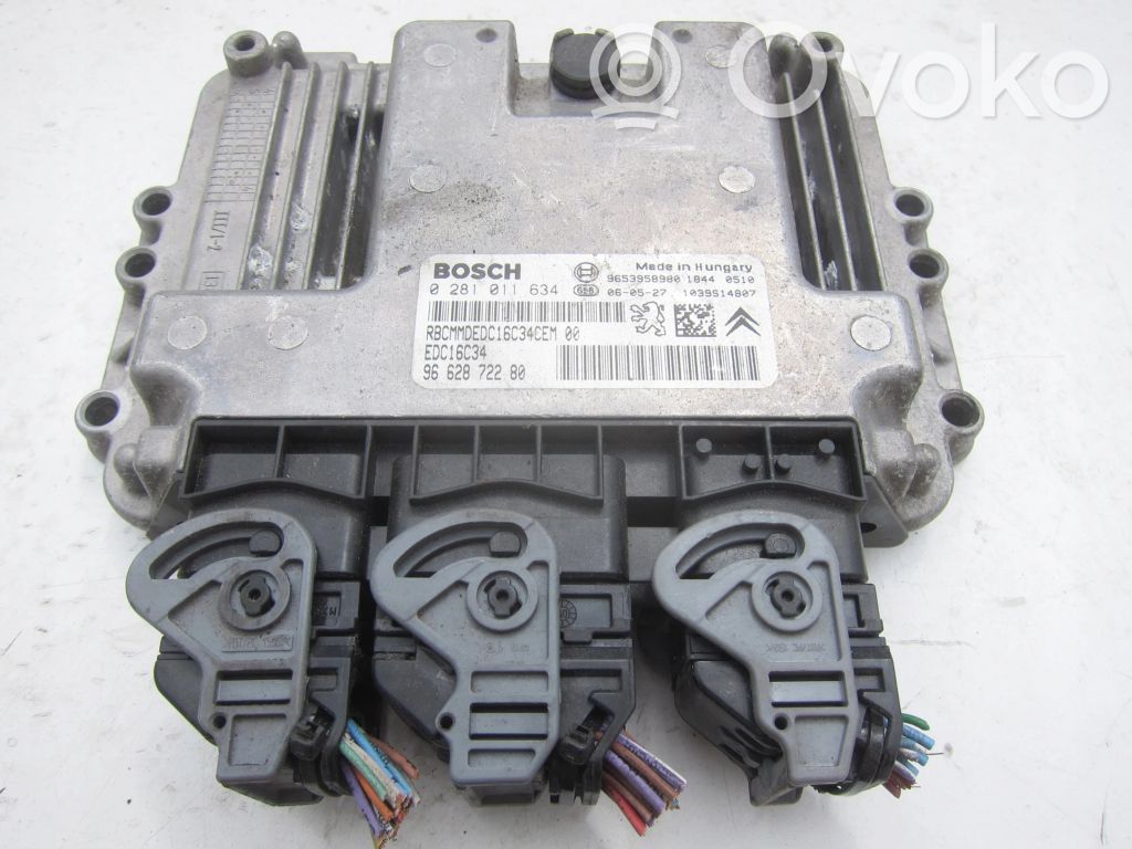 Engine control unit/module   9662872280,0281011634