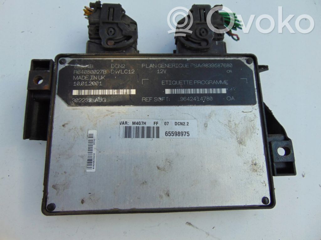 Citroen Berlingo Engine control unit/module 