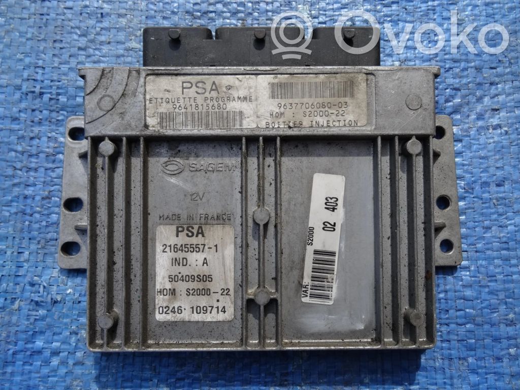 Engine control unit/module   9641815680,9637706080