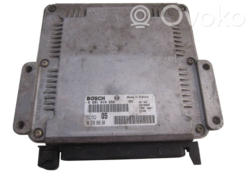 Peugeot 206 Engine control unit/module 