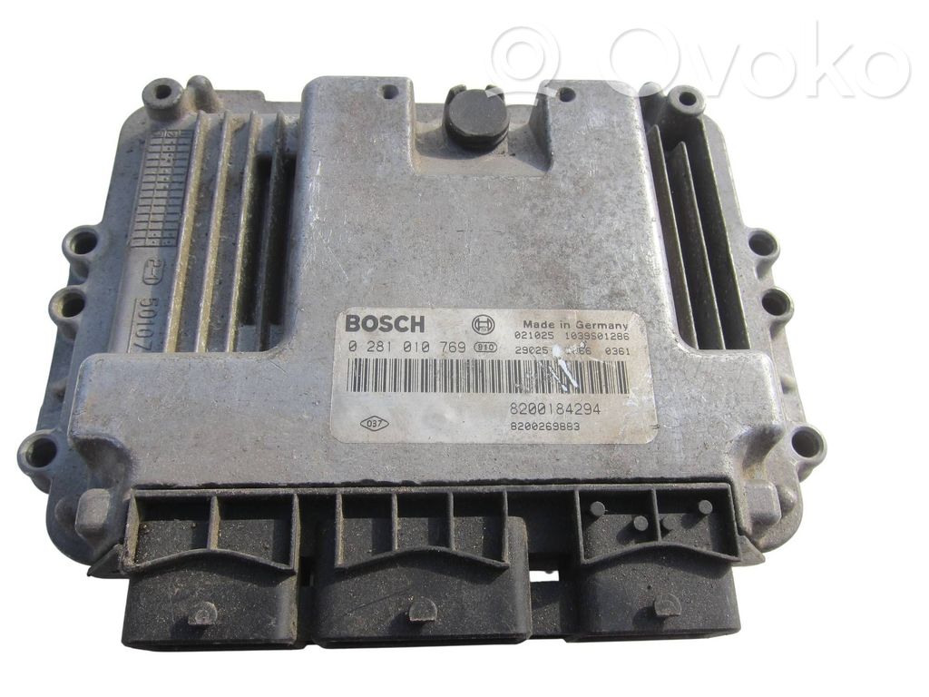 Engine control unit/module   0281010769,8200184294,8200269883