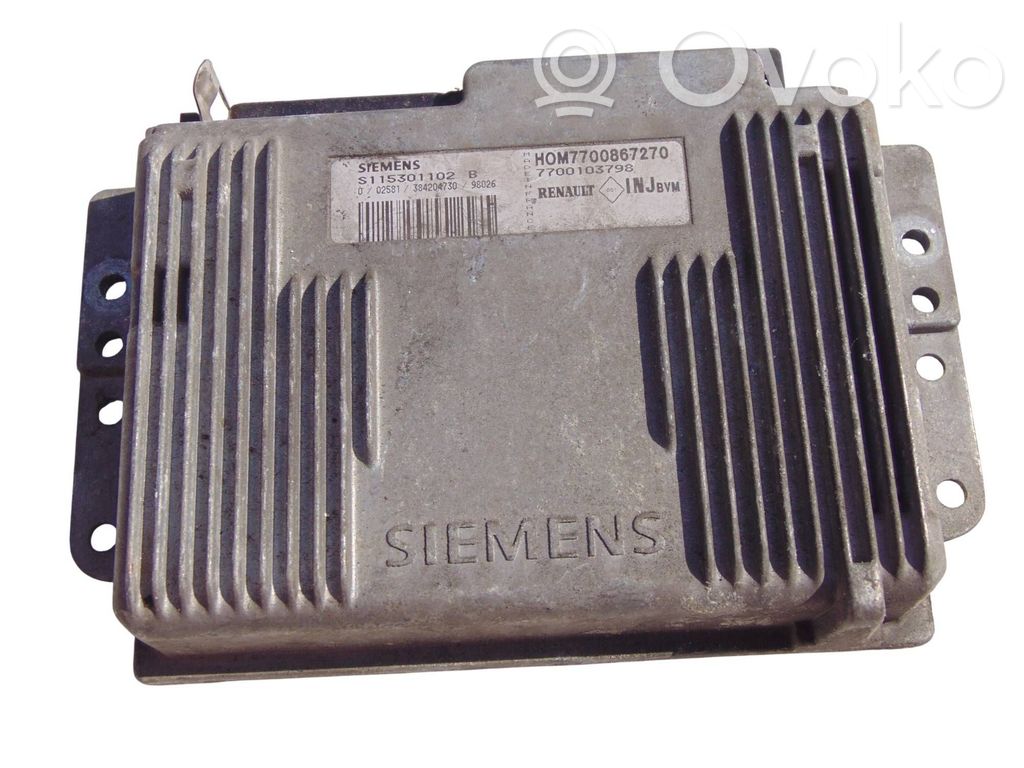 Renault Clio II Engine control unit/module 