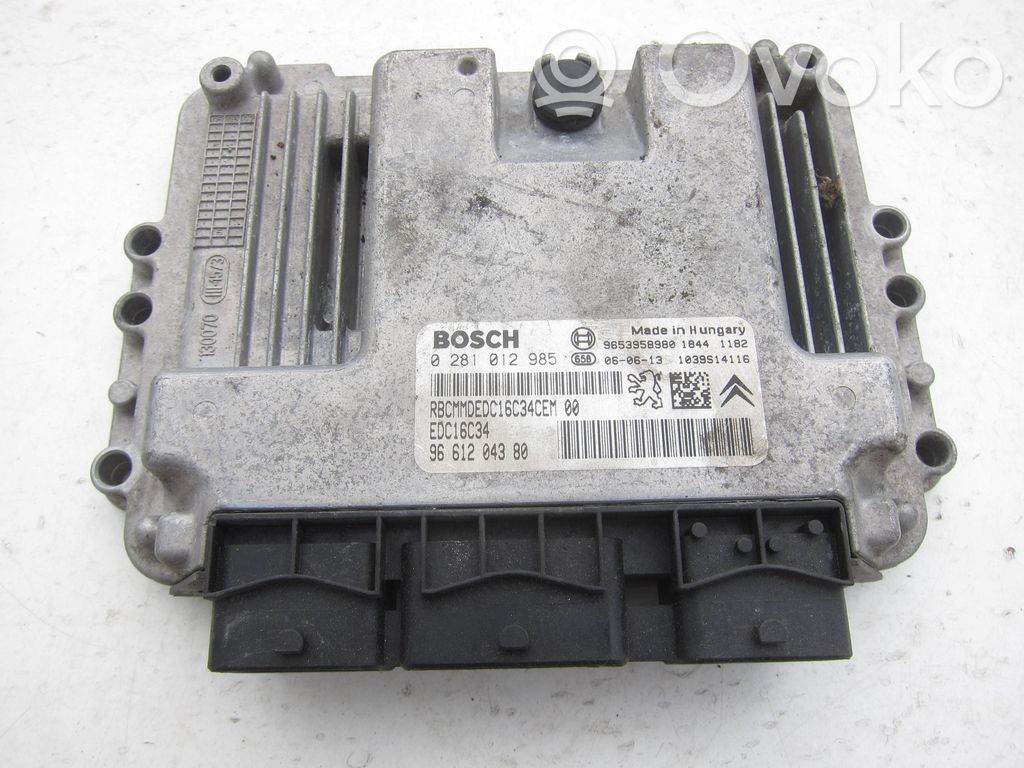 Peugeot 307 Engine control unit/module 