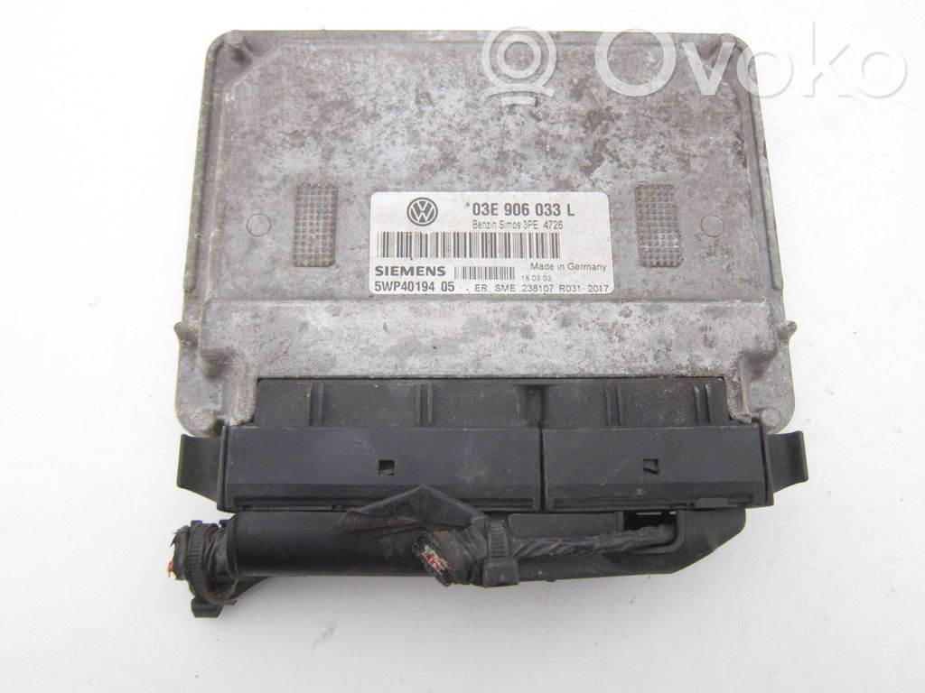 Engine control unit/module   03E906033L,5WP4019405,5WP40194,51674