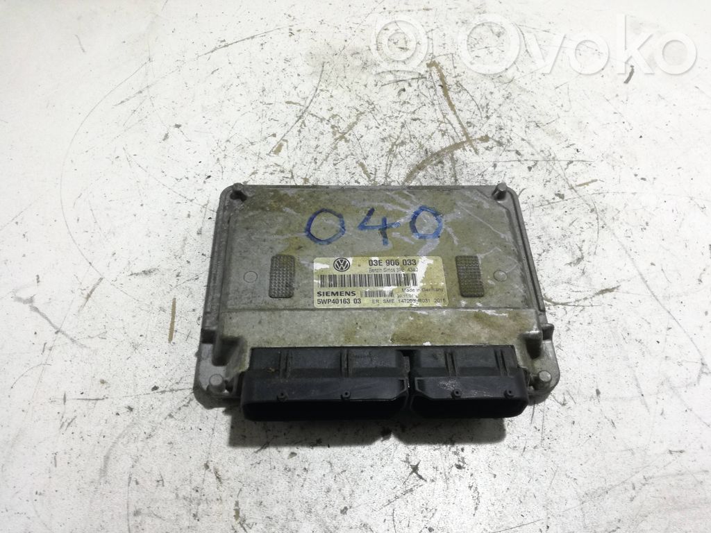 Engine control unit/module   03E906033,5WP4016303,3PE4340